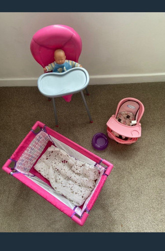 Graco play cot high chair - play, cot,
