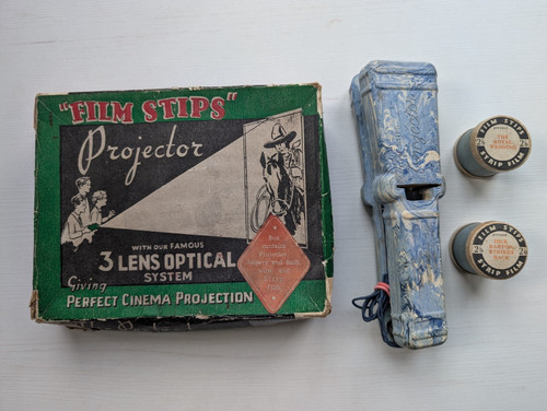 Vintage film strips - vintage, projector
