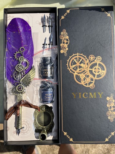 Yicmy quill feather pen and - quill,