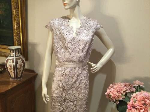 Jacques vert lace dress - vert, size