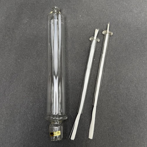Vintage glass oil taper candle - oil,