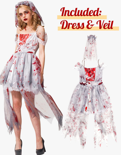 Womens zombie bride - womens, corpse