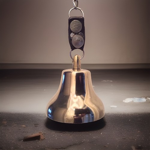 Vintage pub brass bell - pub,