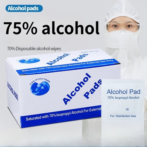 100x alcohol wipes with - 100x, 70%