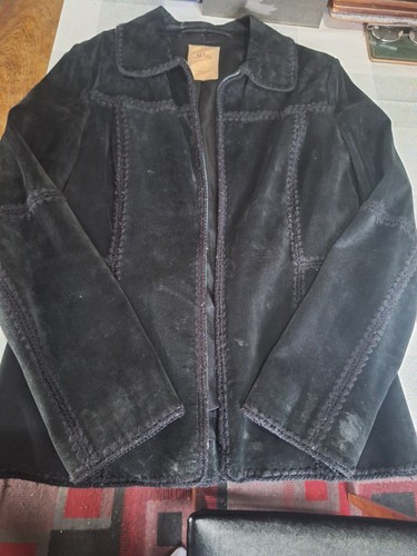 Ladies mango black suede - ladies,