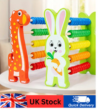 Wooden Abacus for Kids Preschool Learning Counting Number Frame Interactive Math