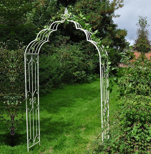 Vintage metal garden rose - garden, arch