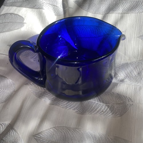 Bristol blue glass - blue, hand