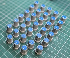 3x Knob Grey / Blue | For Mixer / Pedal / Audio / Console / Inkel Electronics)