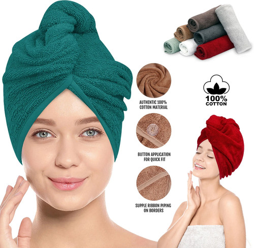 100 cotton hair drying - hair, towel