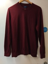 Gant Mens Jumper Burgundy