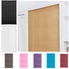 Self-Adhesive Pleated Blinds Half Blackout Bathroom Windows Curtains Shades NEW