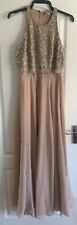 ASOS Pink Embellished Dress Bridesmaid Blush Pink Size 10 Formal