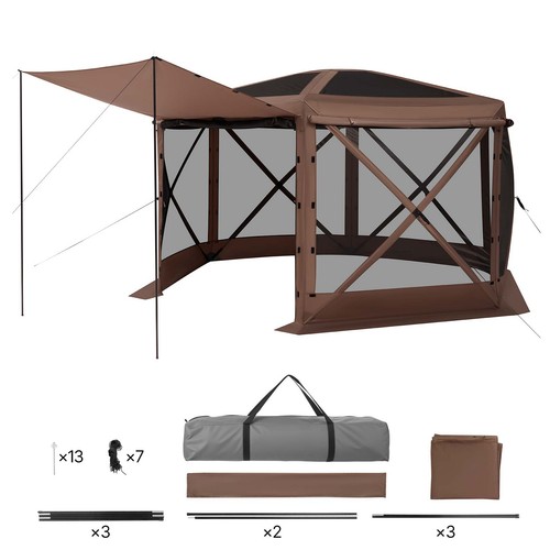 Uimoso sided pop gazebo - 6-sided,