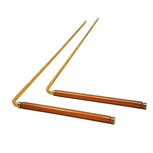 Solid copper and brass dowsing - solid,