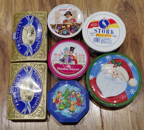 Job lot vintage tins - job,