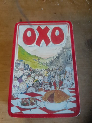 Vintage oxo tins - 2x,