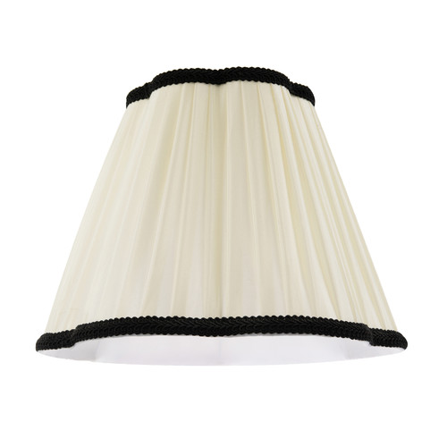 Ivory white victorian pleated - white,