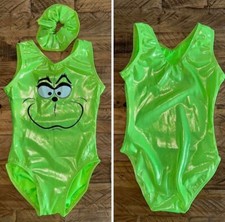 GrinchMas Grinch *Xmas* Christmas Leotard Girls Gymnastics