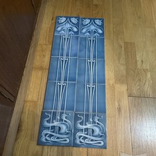 Fireplace Painted Art Nouveau