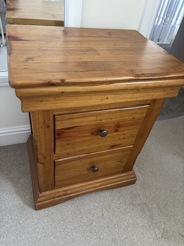 Antique solid wood bedside - solid,