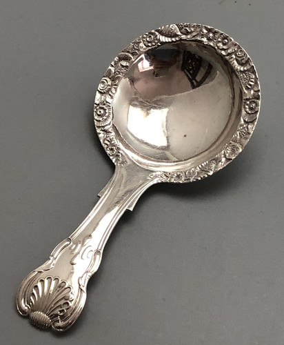 Georgian silver tea caddy - tea,