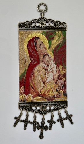 Madonna and child tapestry - madonna,