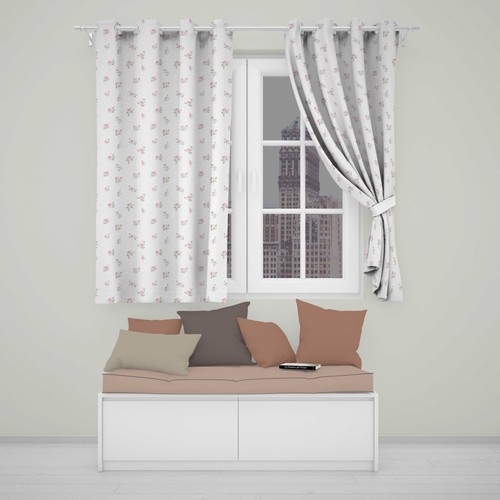 Blackout eyelet curtains soft - eyelet,