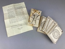 VINTAGE 1972 FORTUNE TELLING TAROT CARDS HARRY MARGARY (1714 FACSIMILE!) INC BOX