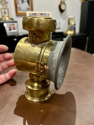 Old vintage brass paraffin - old,