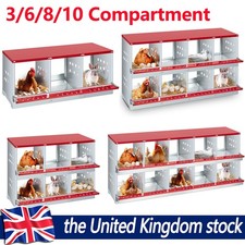 Chicken Nesting Box, 3/6/8/10 Compartment Nesting Box with Vented Holes