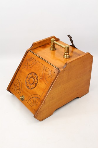 Antique victorian coal scuttle - victorian,