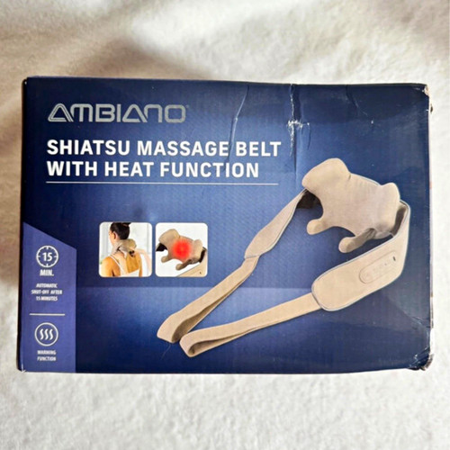 Ambiano shiatsu heated massage - heated,