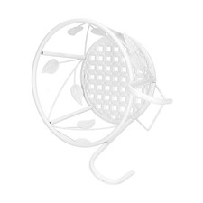 White Hanging Flower Pot Rack Outdoor Plant Stand Railings Planter Container NEW