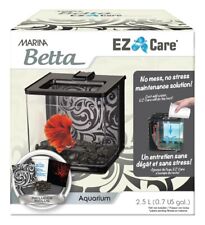 Betta fish tank. Marina Betta EZ Care Aquarium Kit Black  0.7 Gal. 7"Lx6.5"Wx7"H
