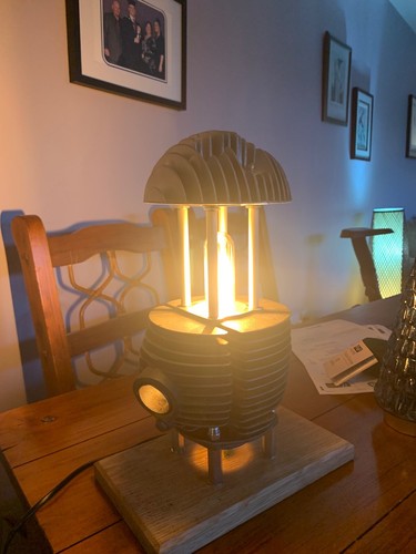 Table lamp made from vintage - made,