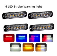 6 LED Car Strobe Grille Lights