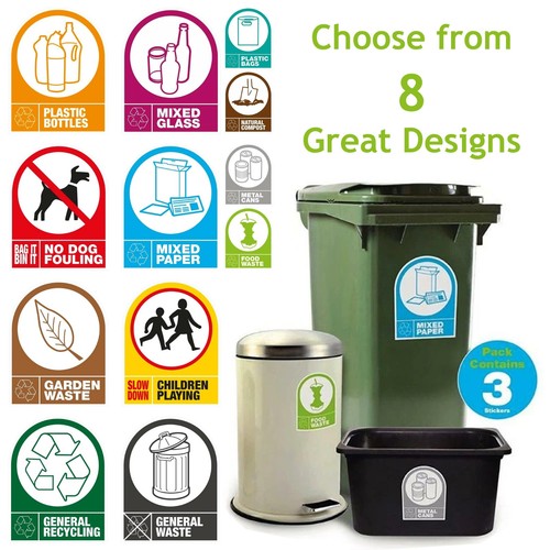 Stickers for wheelie bins etc - wheelie,