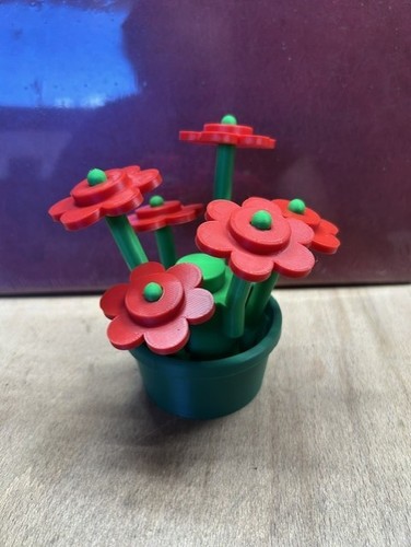 Brick double flower and - flower, pot