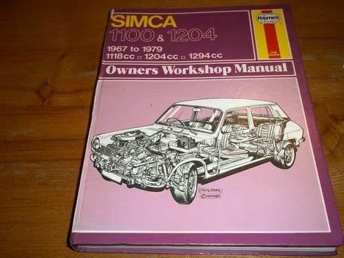 Haynes simca 1100 and - 1100,
