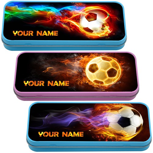 Football flames personalised - football,