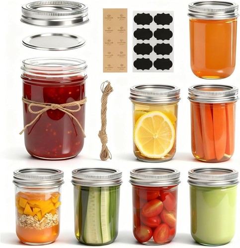 Small glass jars with lids - glass,