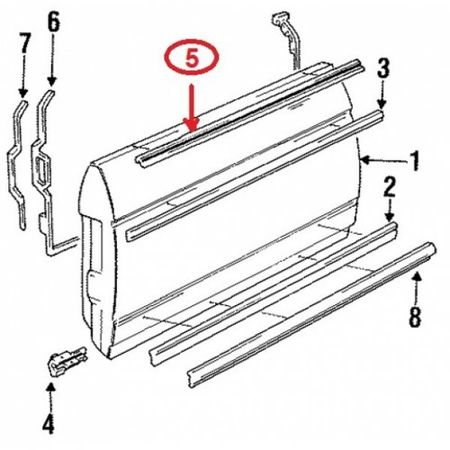 Window outside seal door - seal,