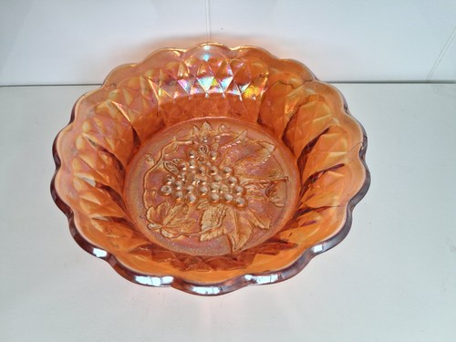 Carnival glass bowl lustre - glass,