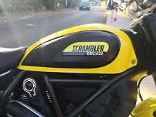  2 Adesivi Resinati 3D DUCATI SCRAMBLER replica full throttle 1° serie per 2° 