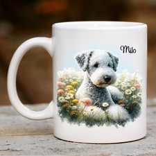 Personalised Bedlington Terrier Mug, Pet, Dog Lover, Gift Present
