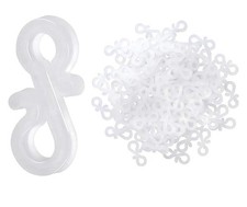 50x Outdoor Gutter Hooks S-Clips – Plastic Light Hangers for Christmas Icicle &