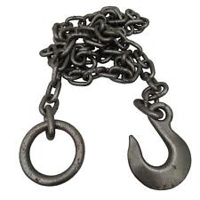 Heavy Duty Recovery Tow Chain 10MM X 12FT (Towing Grab Hook Truck Agricultural)
