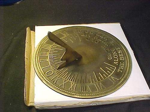 Vtg 4 brass sundial - ,