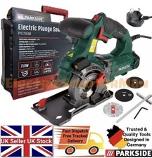 Parkside 710W Electric Mini Plunge Circular Saw With Laser Guide Ø89mm Disc 